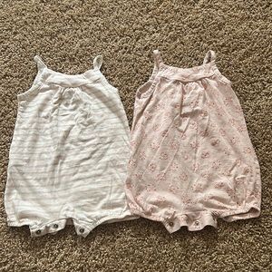 Two baby shortalls
